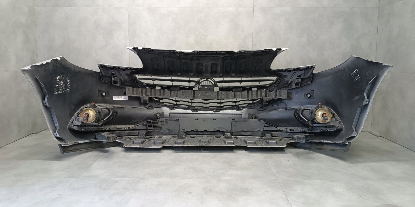 Front Bumper Opel Corsa E 2014-2020 + Fog Lights + Absorber