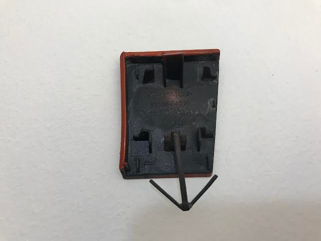 TOYOTA C-HR Hatchback 2019-2023 Rear bumper hook cap/cover ( left, right set ) OEM: 52165F4010 / 52166F4010