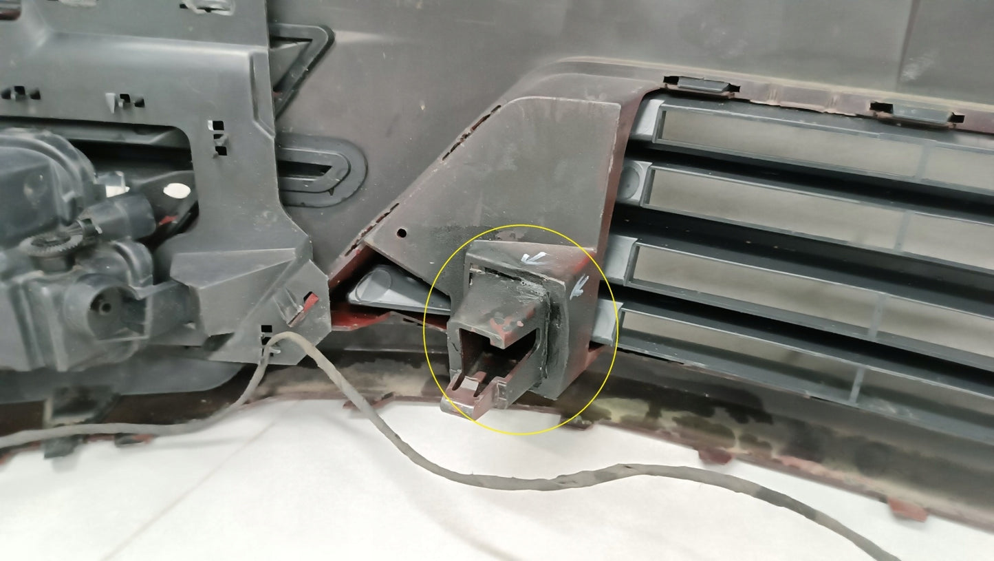 Front Bumper for VW Caddy 2K5 III 2nd Facelift 15-20 / + Fog Lights + Wiring