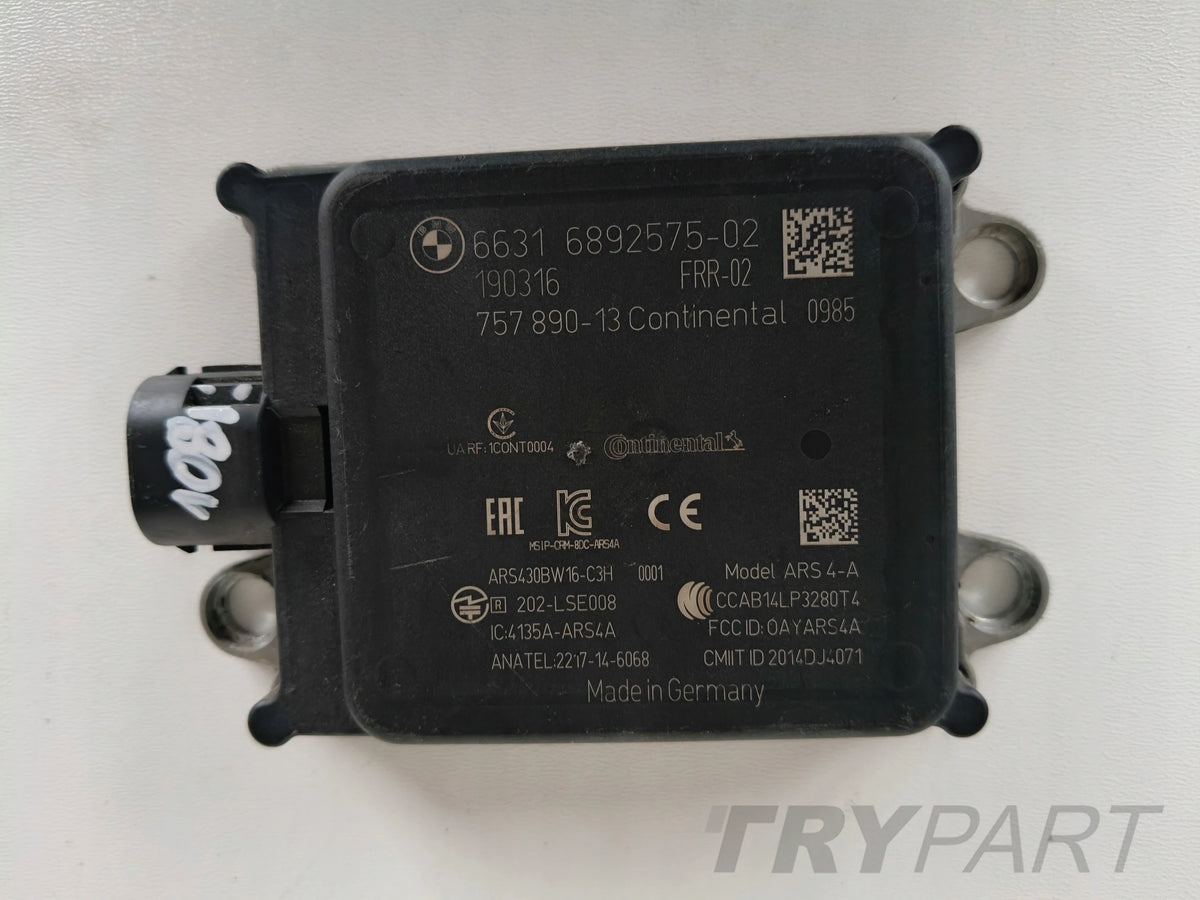BMW 6892575 DISTRONIC ACC RADAR SENSOR
