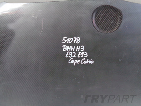 BMW M3 E92 E93 COUPE CABRIO ENGINE HOOD COVER NO. 51078