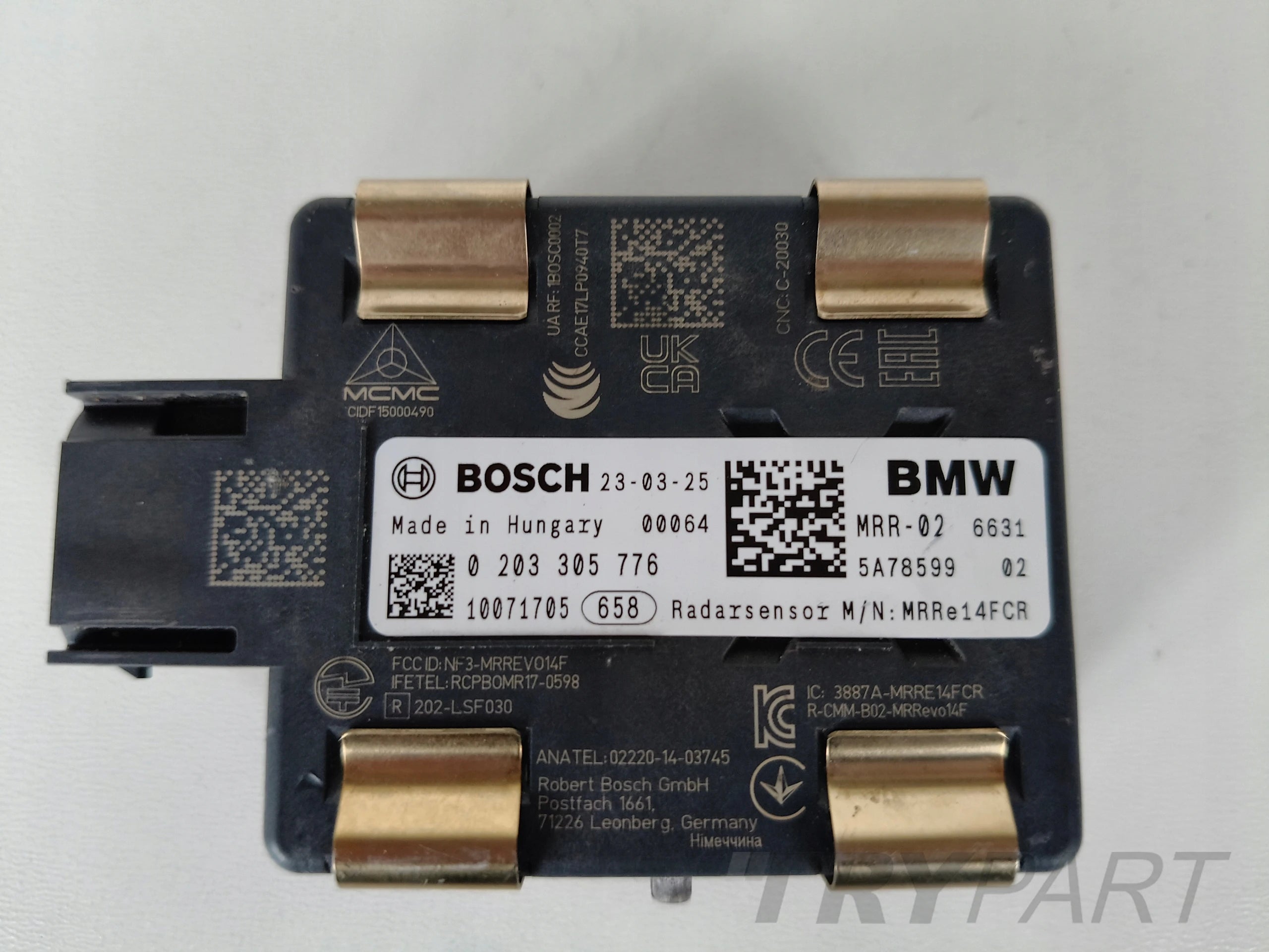 BMW RADAR DISTRONIC ACC SENSOR 5A78599
