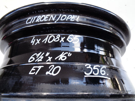 CITROEN OPEL ALUMINUM WHEEL RIM 6.5JX16 ET20 4X108