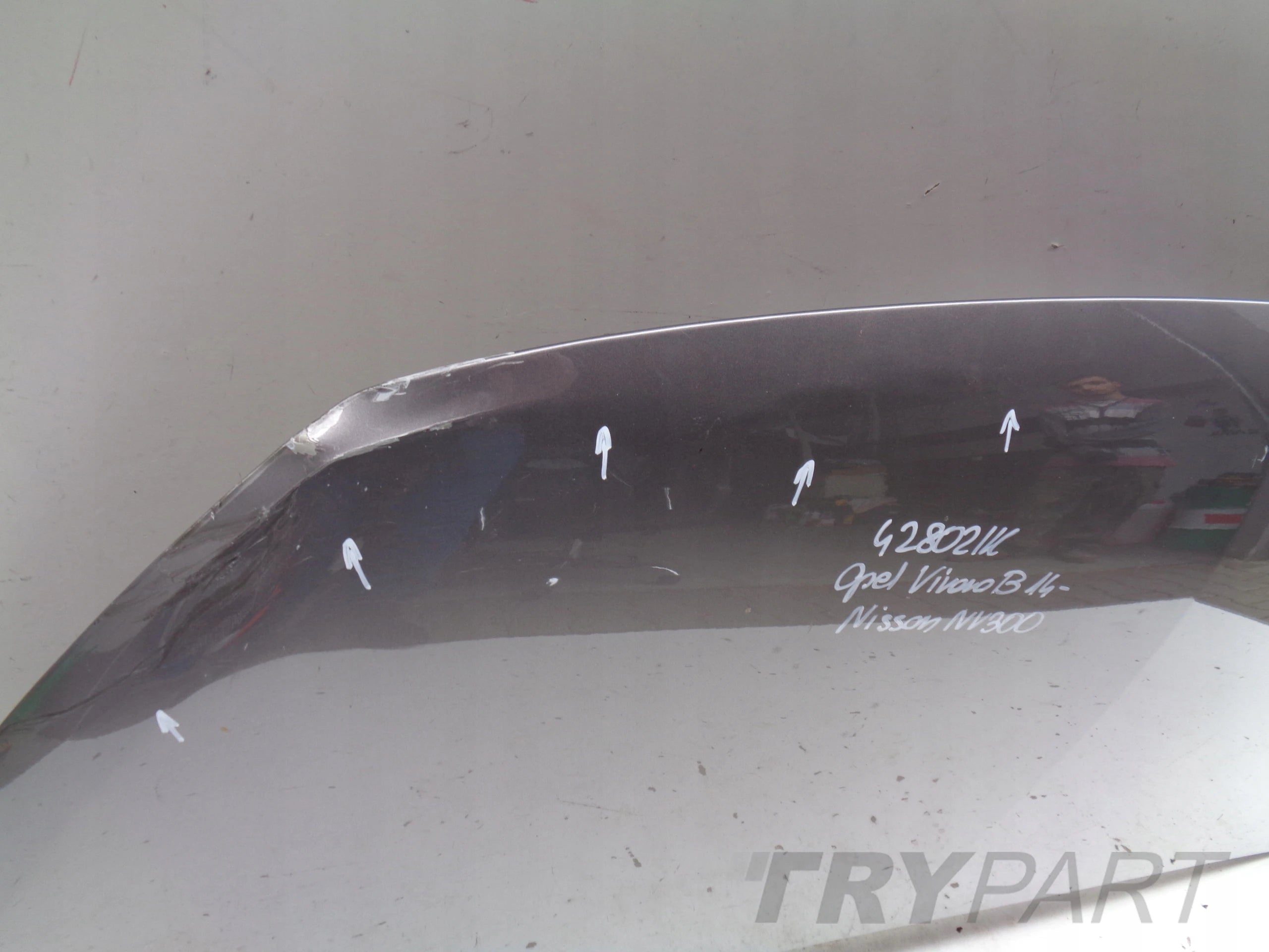 ENGINE HOOD COVER OPEL VIVARO B 14- NISSAN NV300 NO. 42802
