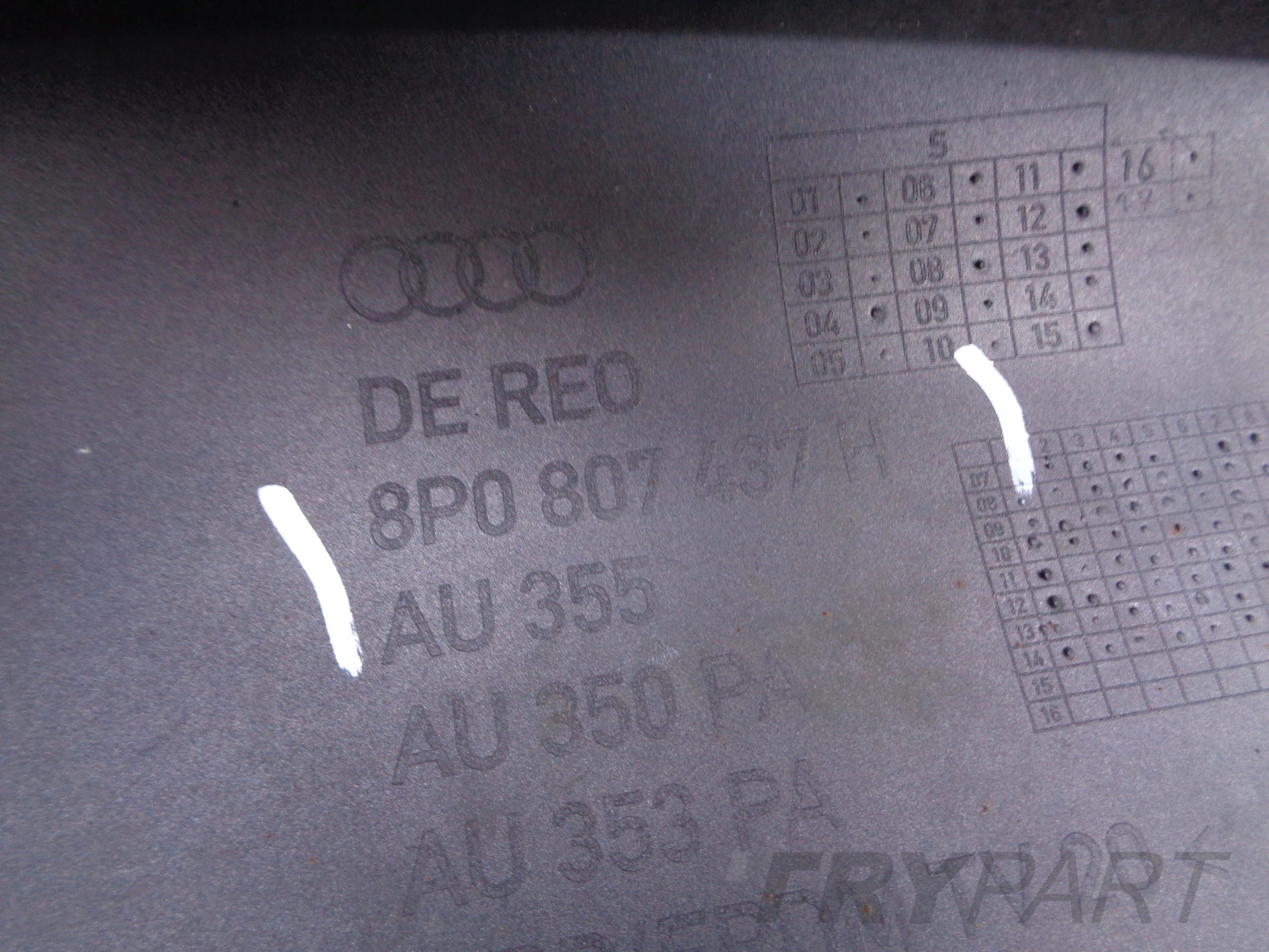 FRONT BUMPER AUDI A3 8P 8P0 08-12 NO. 49096