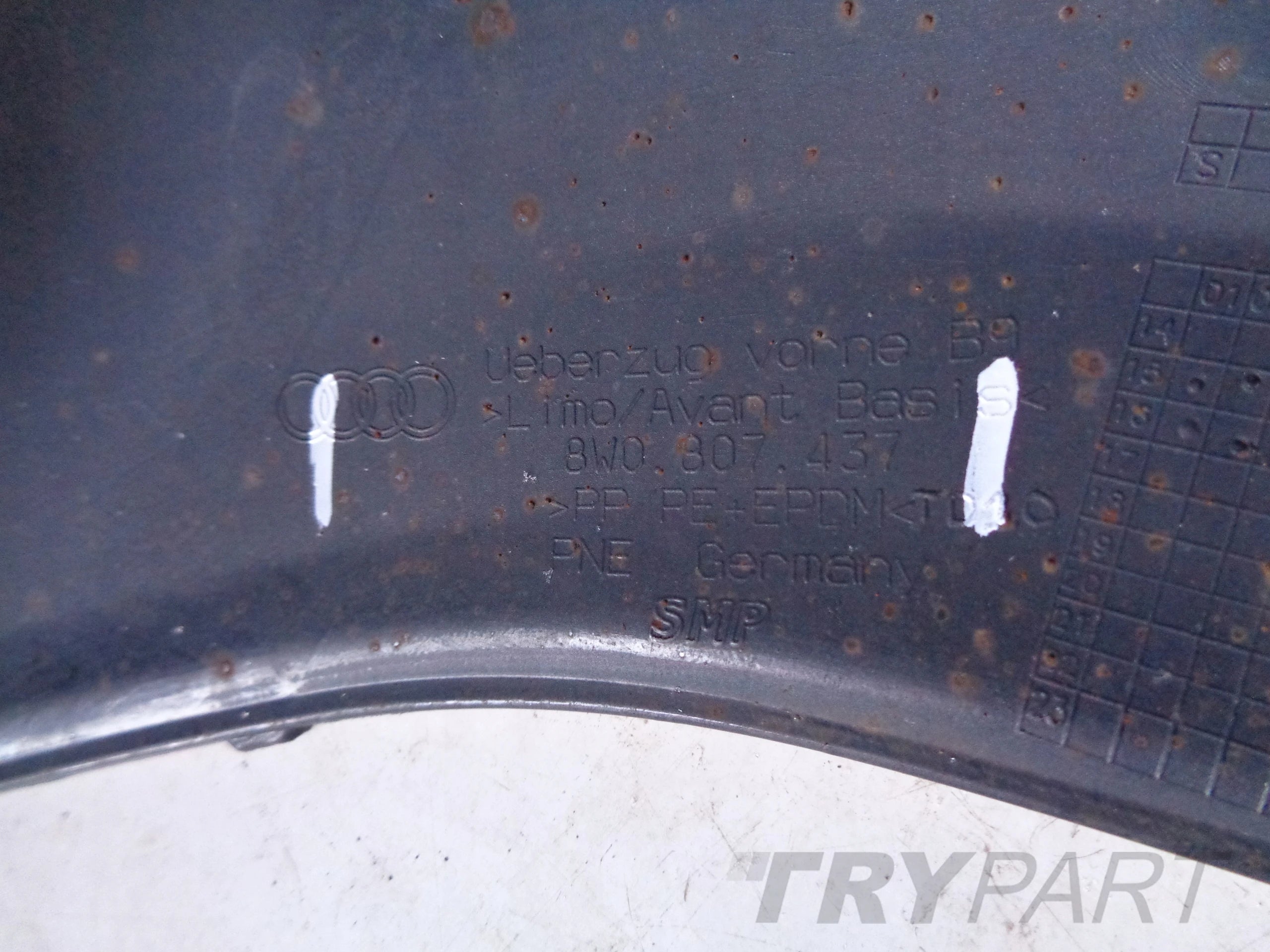 FRONT BUMPER AUDI A4 B9 8W 8W0 15-19 NO. 50631