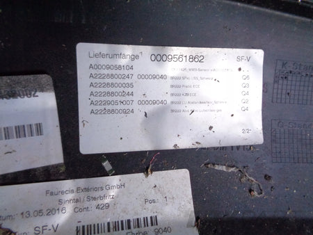 FRONT BUMPER MERCEDES S-CLASS W222 13-16 NO. 50692