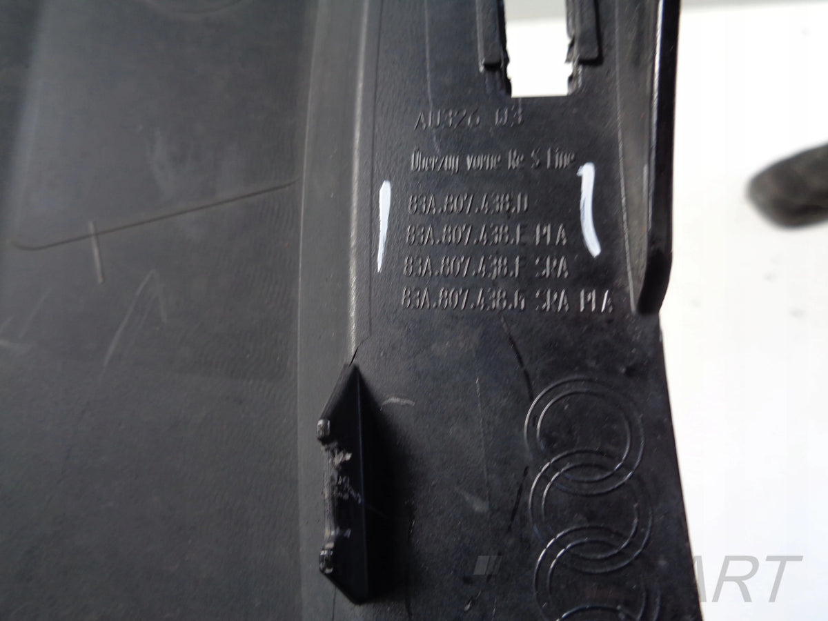 FRONT RIGHT BUMPER CORNER FOR AUDI Q3 II 83A 18- S-LINE