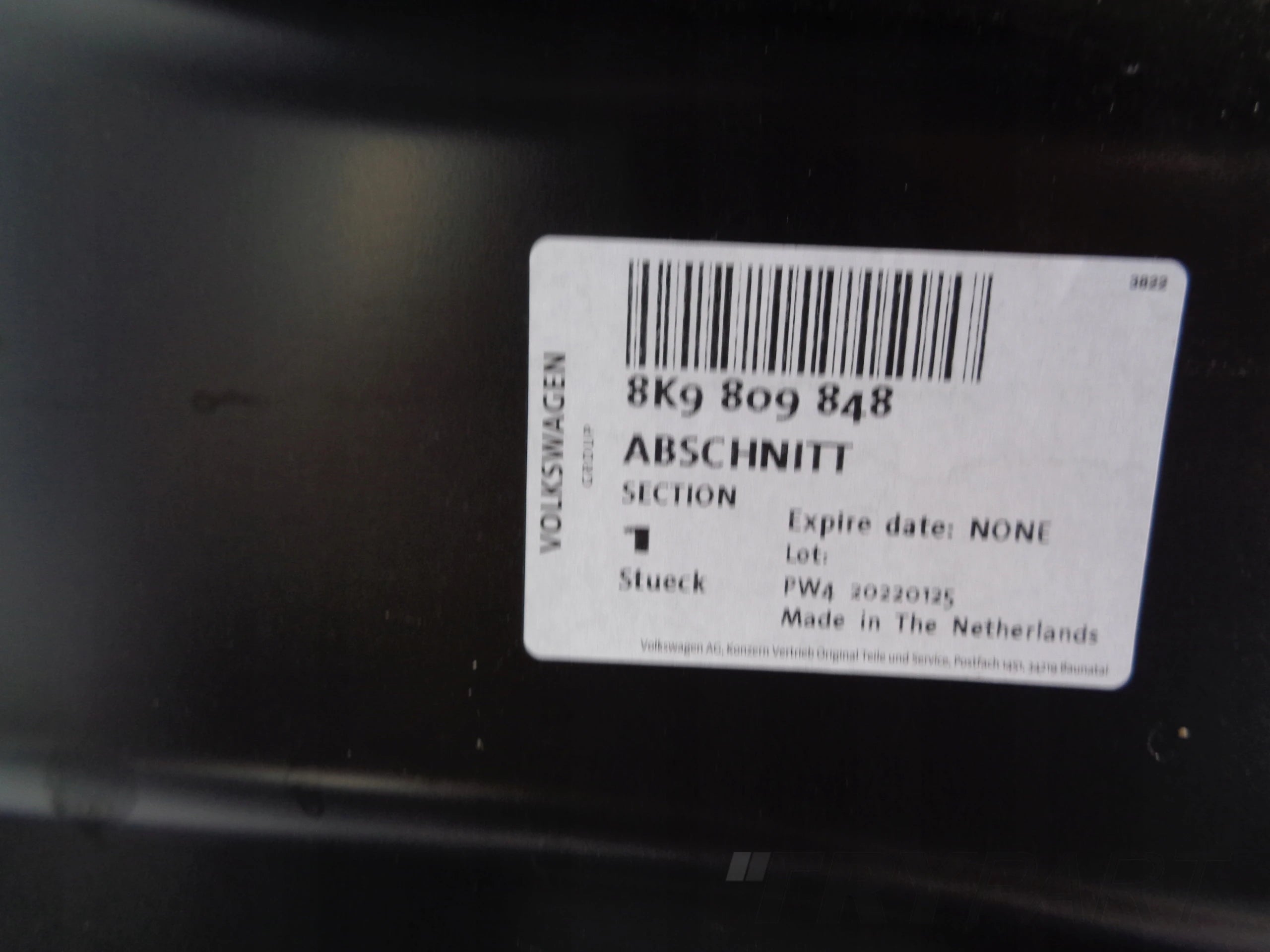 FRONT RIGHT DOOR SILL AUDI A4 B8 8K 8K0 07- NO. 48010