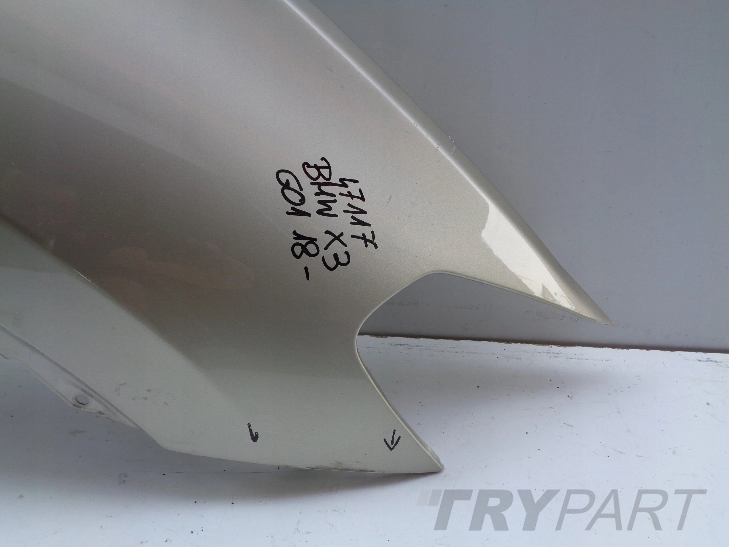 FRONT RIGHT FENDER FOR BMW X3 G01 X4 G02 18- NO. 47117