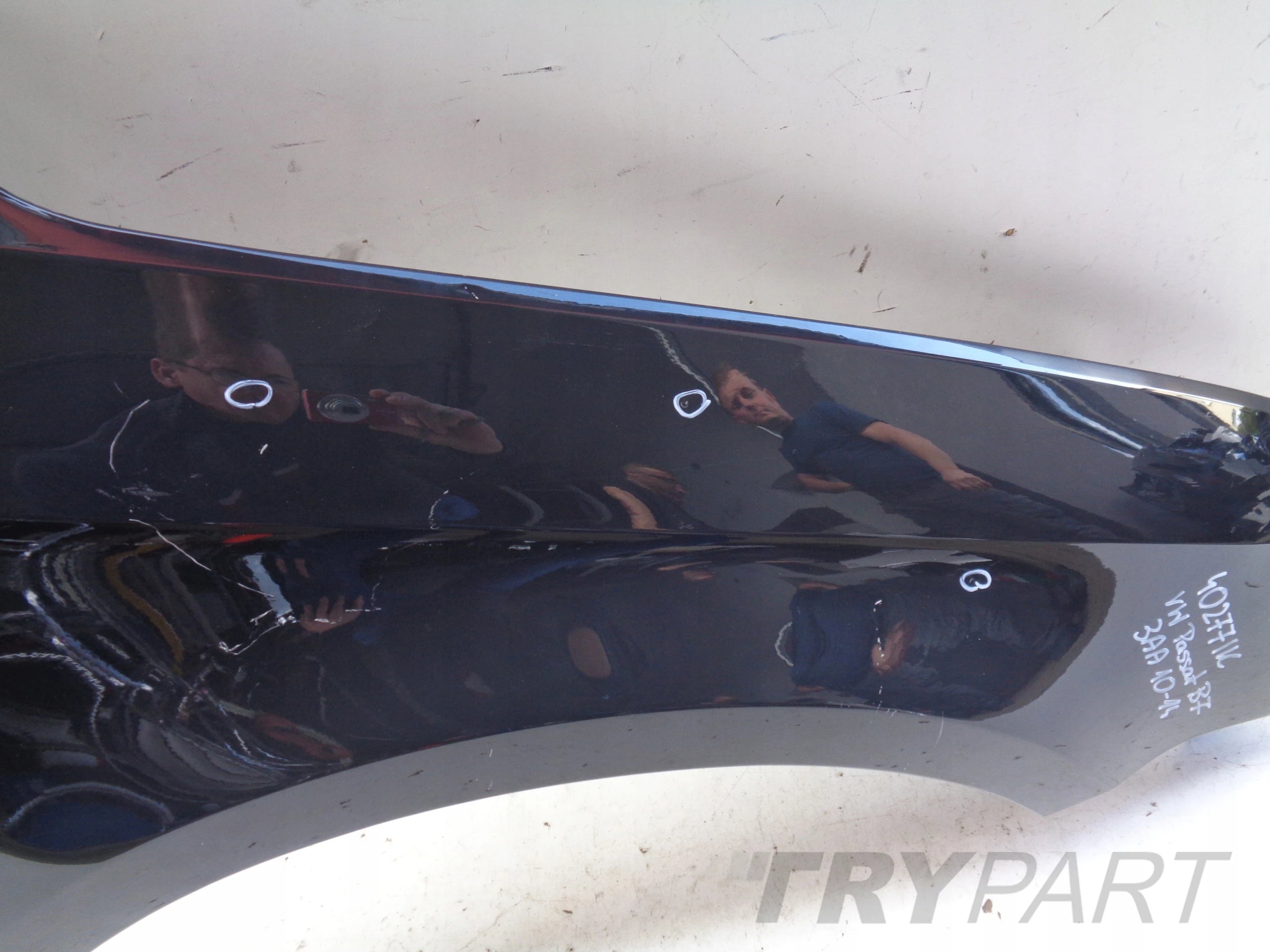 FRONT RIGHT FENDER VW PASSAT B7 3AA 10-14 NO. 40277