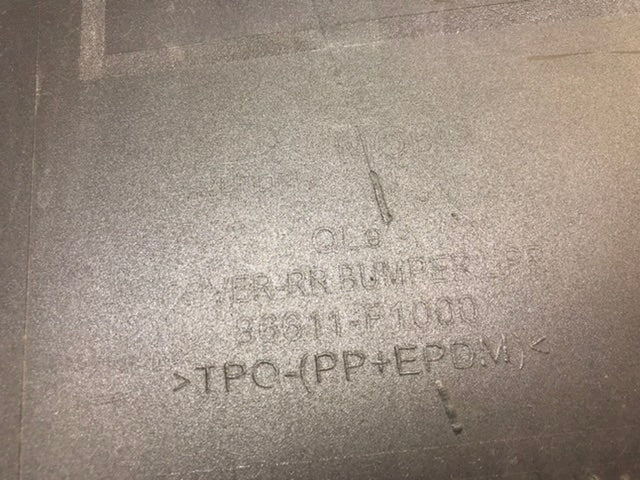 Kia Sportage 2016- Rear Back Bumper ( with defects ) OEM: 86611F1000