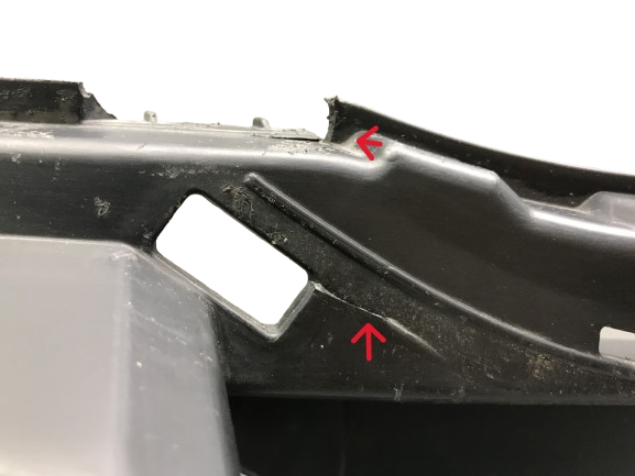 Mercedes-Benz 217  S-Class Coupe 2016 Front Bumper Carrier, Mounting Bracket Used ( with defect )  OEM: A2178851465