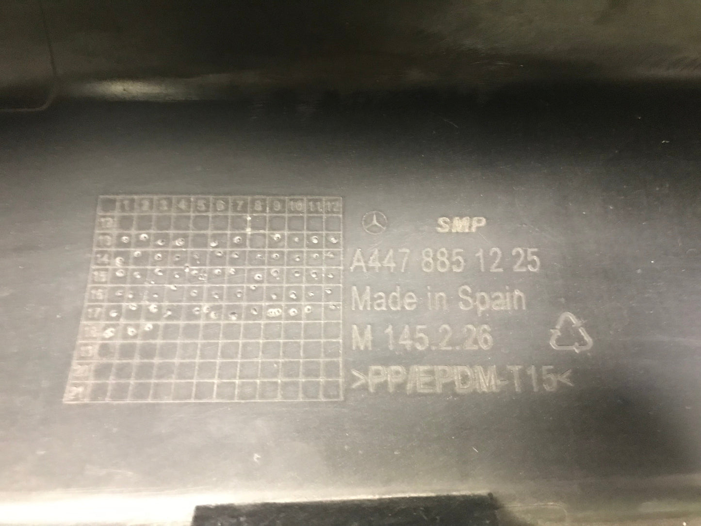 Mercedes-Benz V-Class W447 2014-  Rear, Back Bumper A4478851225, M145226