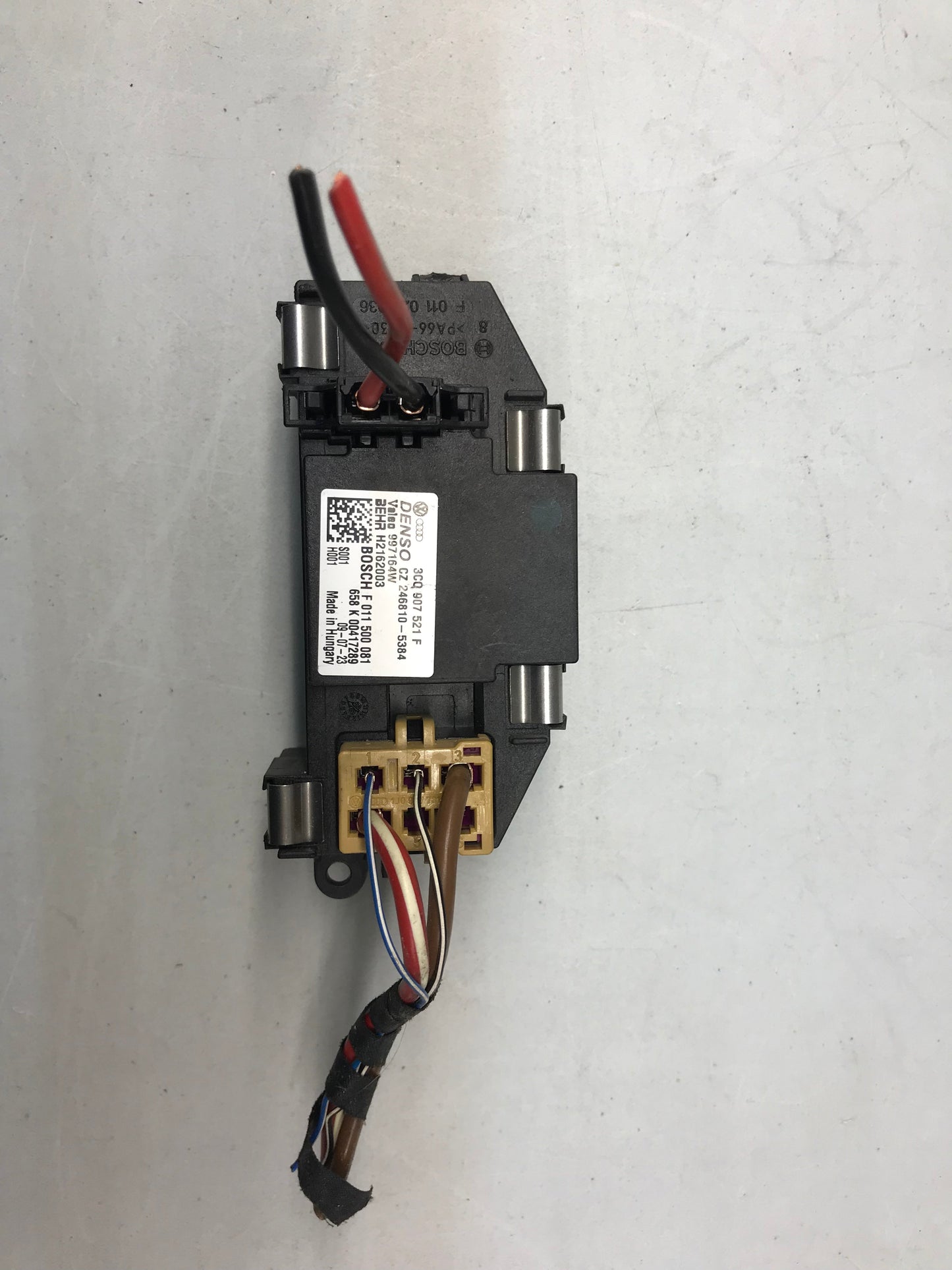 Audi A3 S3 2.0L DTI Diesel 8P 2011  Heater blower motor/fan resistor 3C0907521F