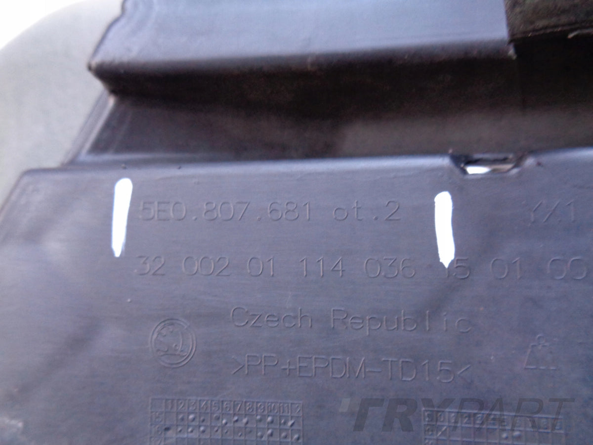 LEFT BUMPER GRILLE SKODA OCTAVIA III 3 5E 5E0 12-