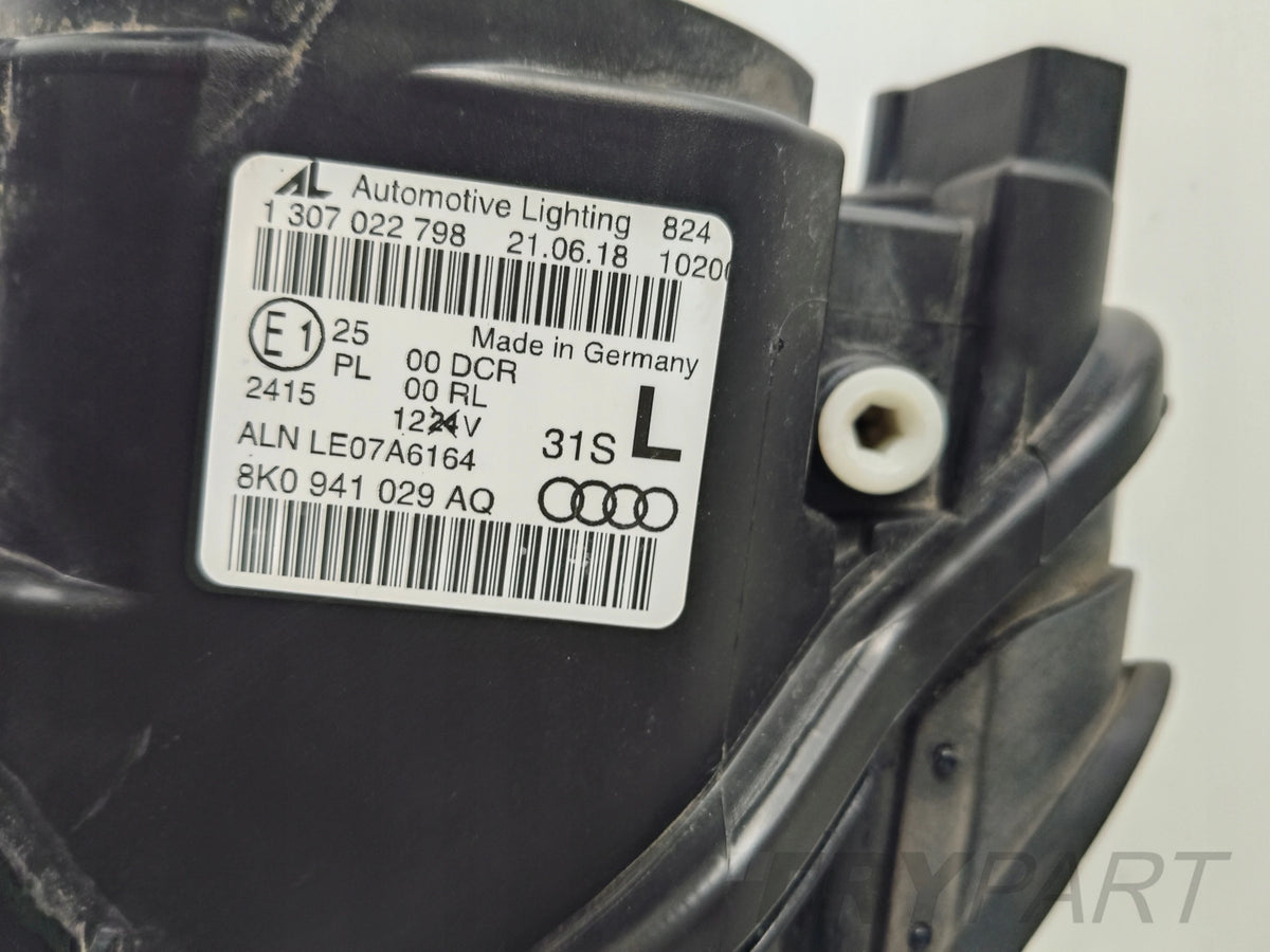 LEFT HEADLIGHT AUDI A4 B8 8K 07- XENON LED NON-ADAPTIVE