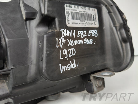 LEFT HEADLIGHT BMW 1 E82 E88 COUPE CABRIO XENON ADAPTIVE