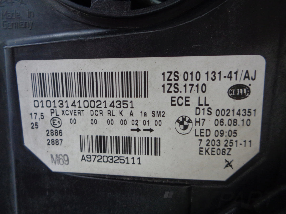 LEFT HEADLIGHT BMW 5 F10 F11 10-13 XENON LED ADAPTIVE