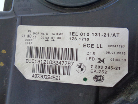 LEFT HEADLIGHT BMW 5 F10 F11 10- XENON LED NON-ADAPTIVE