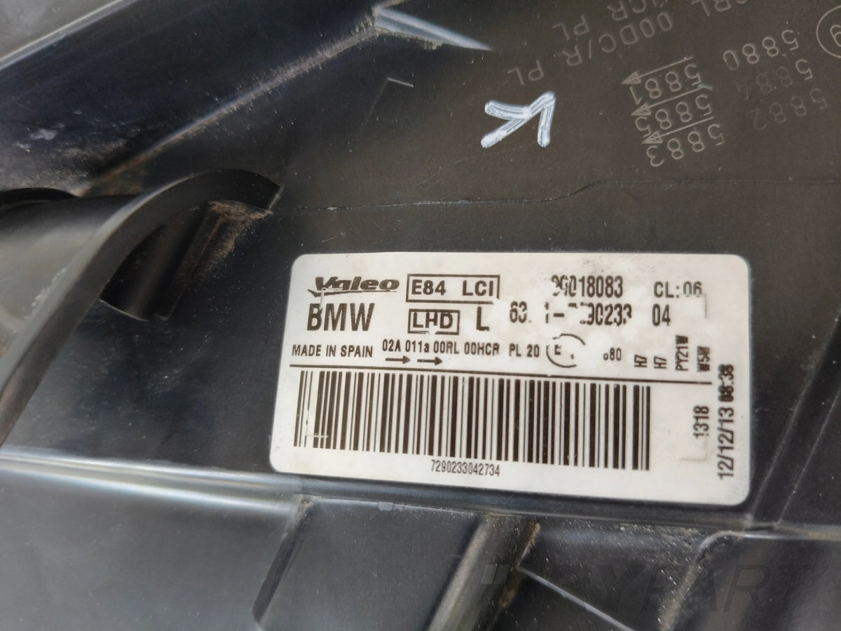 LEFT HEADLIGHT BMW X1 E84 12- FACELIFT