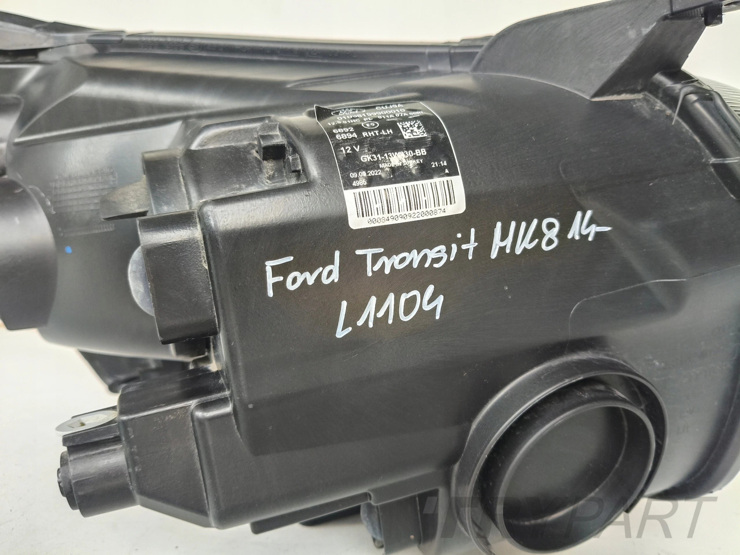 LEFT HEADLIGHT FORD TRANSIT MK8 14- DARK