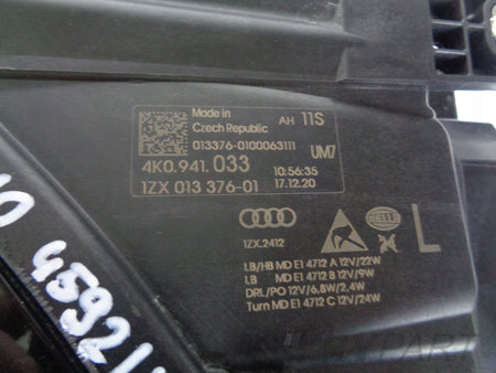 LEFT HEADLIGHT LAMP AUDI A6 C8 4K 4K0 18- FULL LED