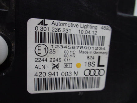 LEFT HEADLIGHT LAMP AUDI R8 420 08-12 FULL LED