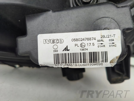 LEFT HEADLIGHT LAMP IVECO DAILY 19- LIFT