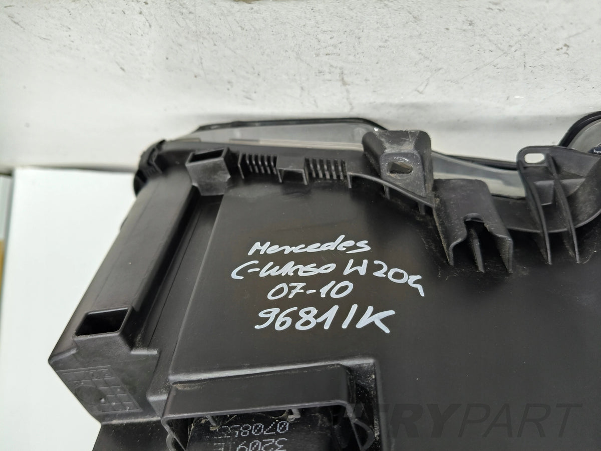 LEFT HEADLIGHT LAMP MERCEDES C-CLASS W204 07-10