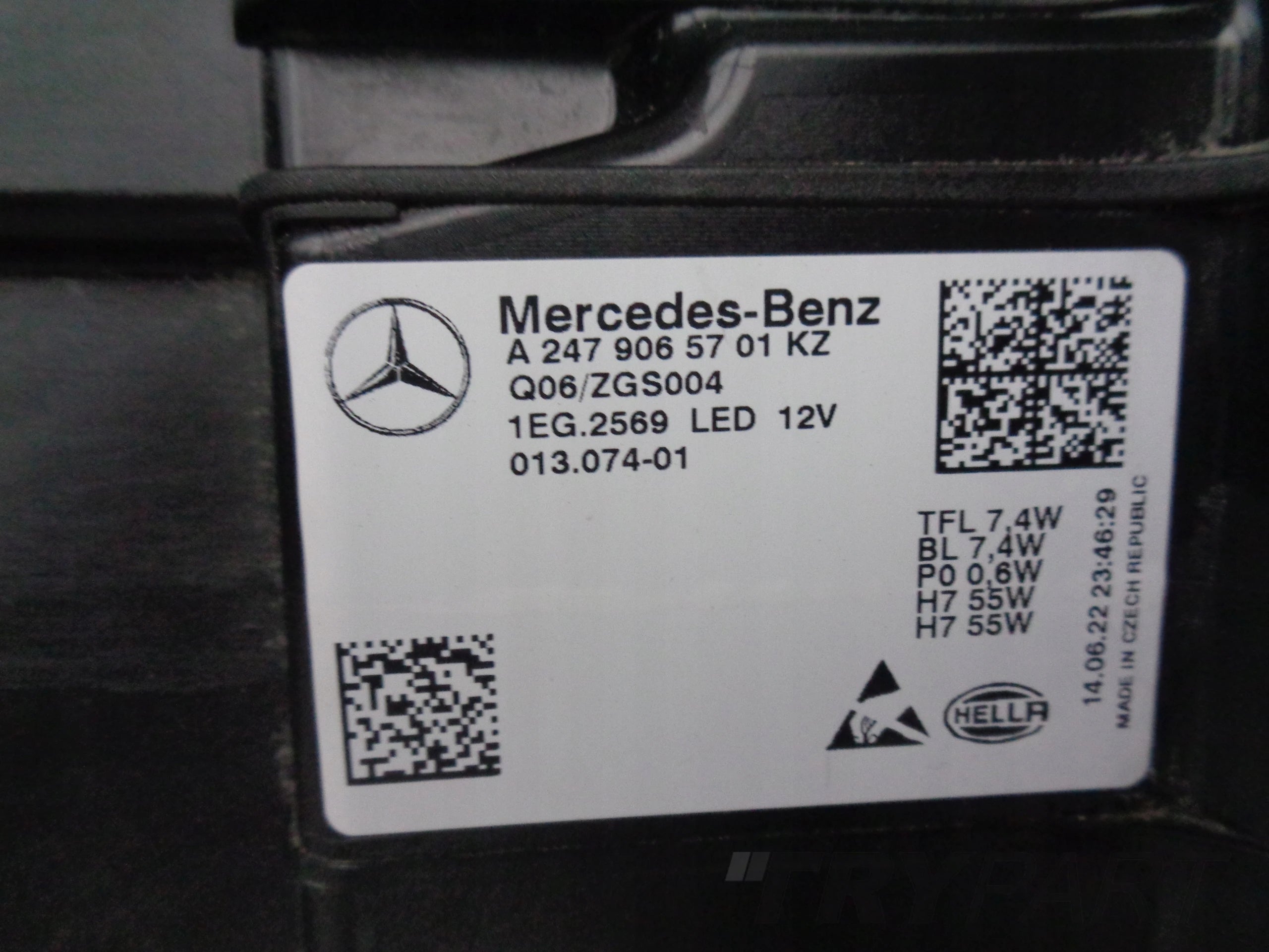 LEFT HEADLIGHT LAMP MERCEDES GLA W247 18- LED