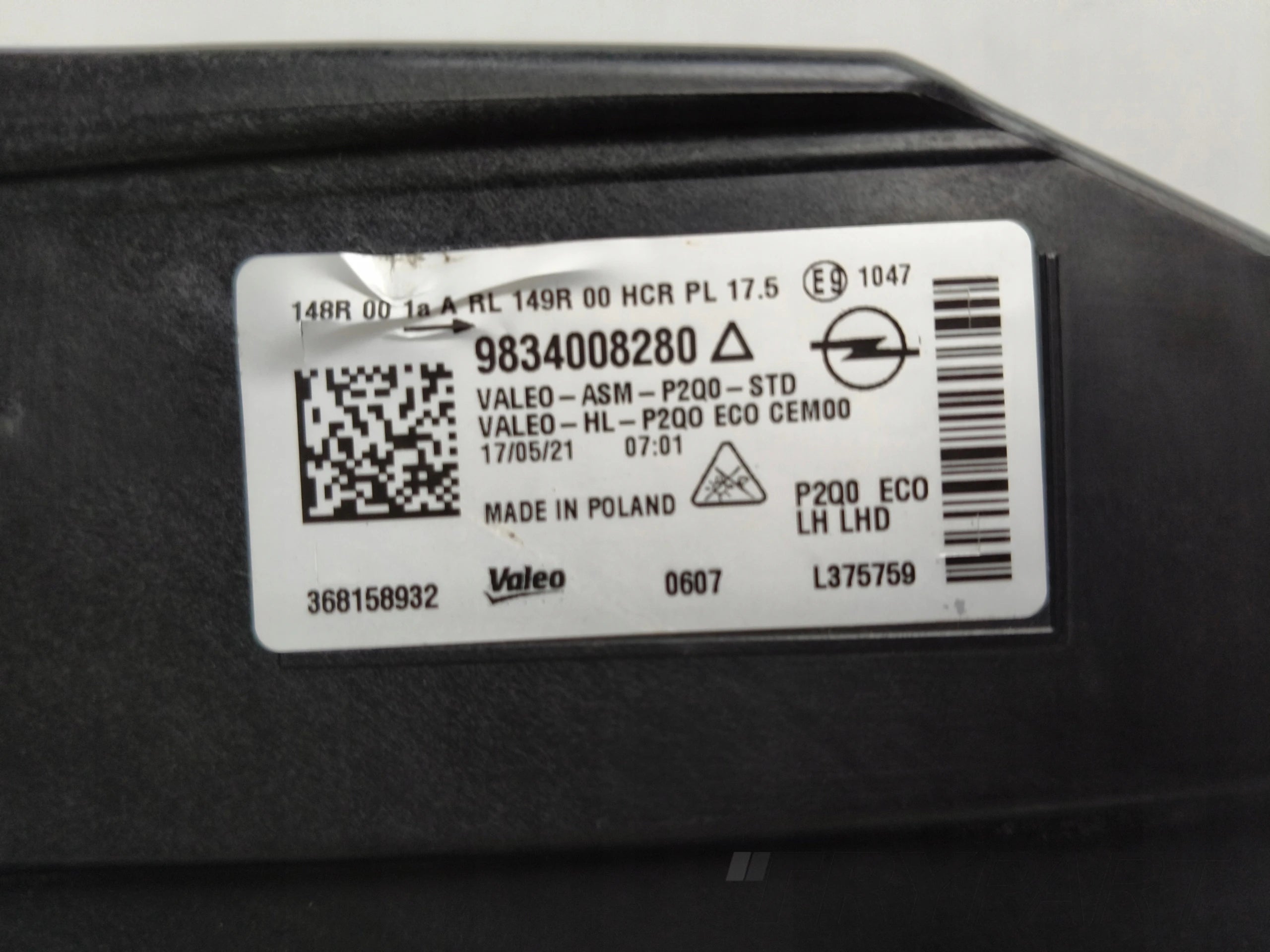LEFT HEADLIGHT LAMP OPEL MOKKA II B 20- FULL LED