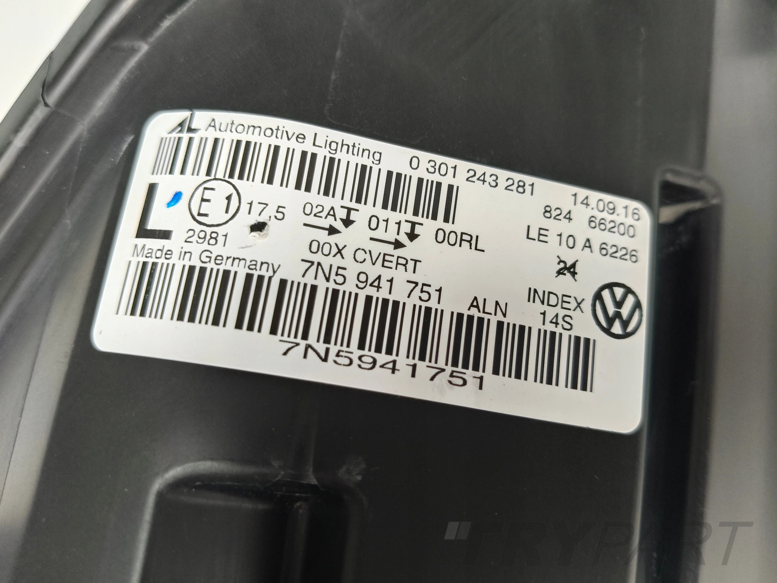 LEFT HEADLIGHT LAMP SEAT ALHAMBRA 7N 7N5 10- XENON