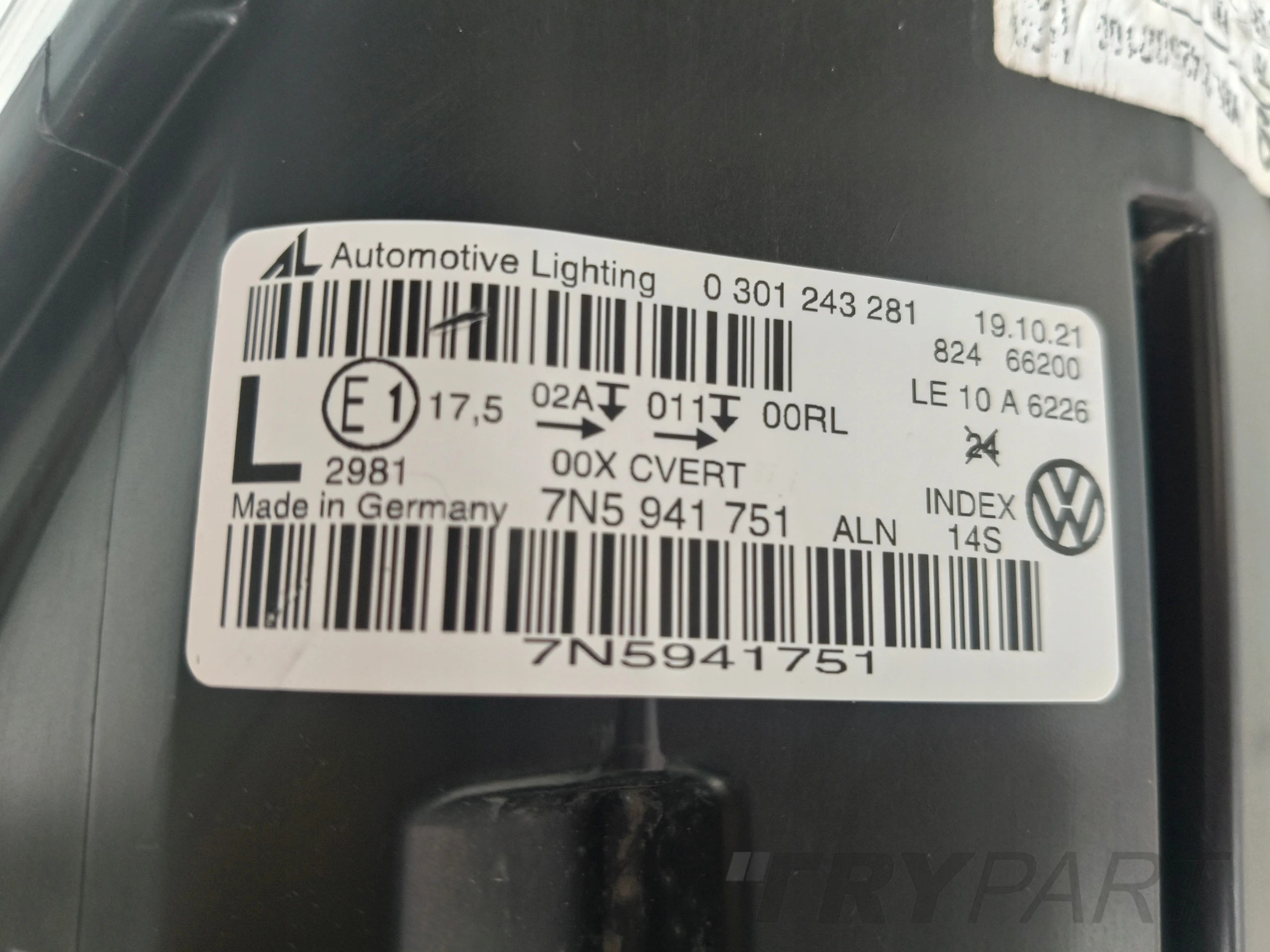 LEFT HEADLIGHT LAMP SEAT ALHAMBRA 7N 7N5 10- XENON