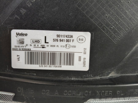 LEFT HEADLIGHT LAMP SEAT ATECA 575 16- FULL LED