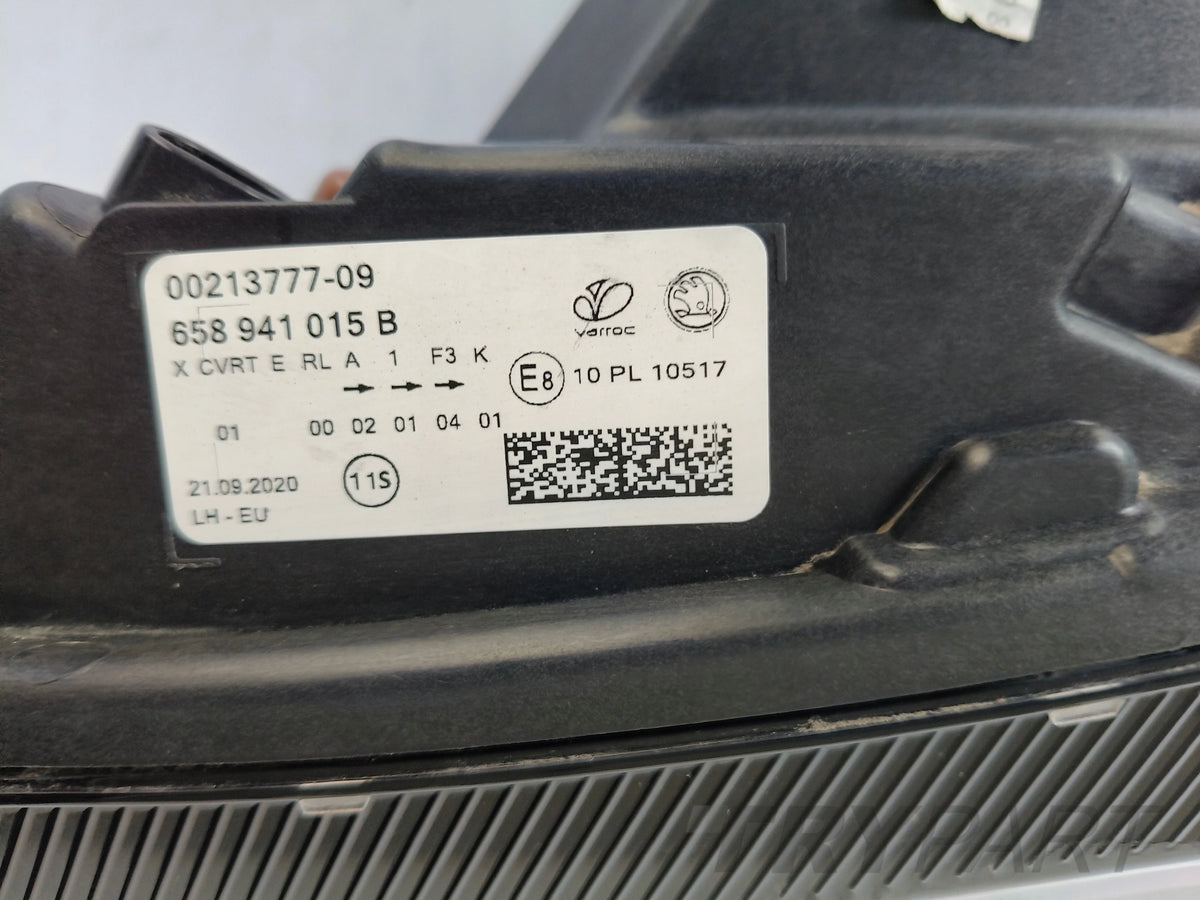 LEFT HEADLIGHT LAMP SKODA KAMIQ 658 18- FULL LED