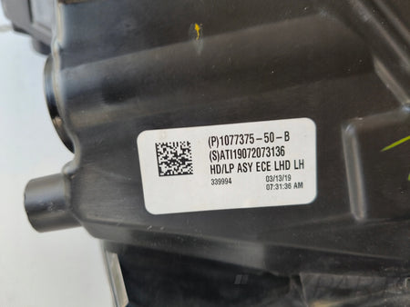 LEFT HEADLIGHT LAMP TESLA MODEL 3 17- FULL LED