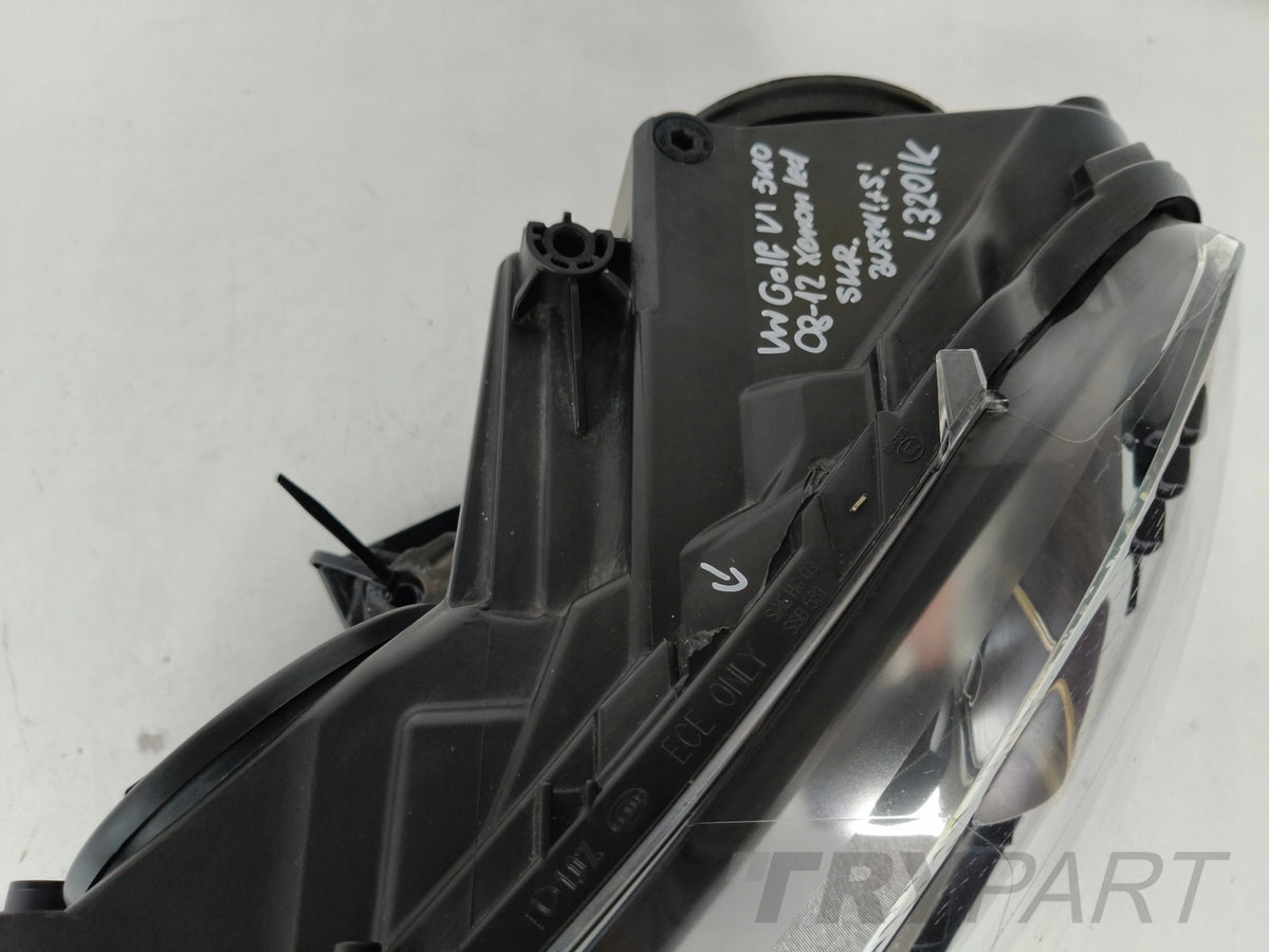 LEFT HEADLIGHT LAMP VW GOLF VI 6 5K0 5K 08-12 XENON LED CORNERING