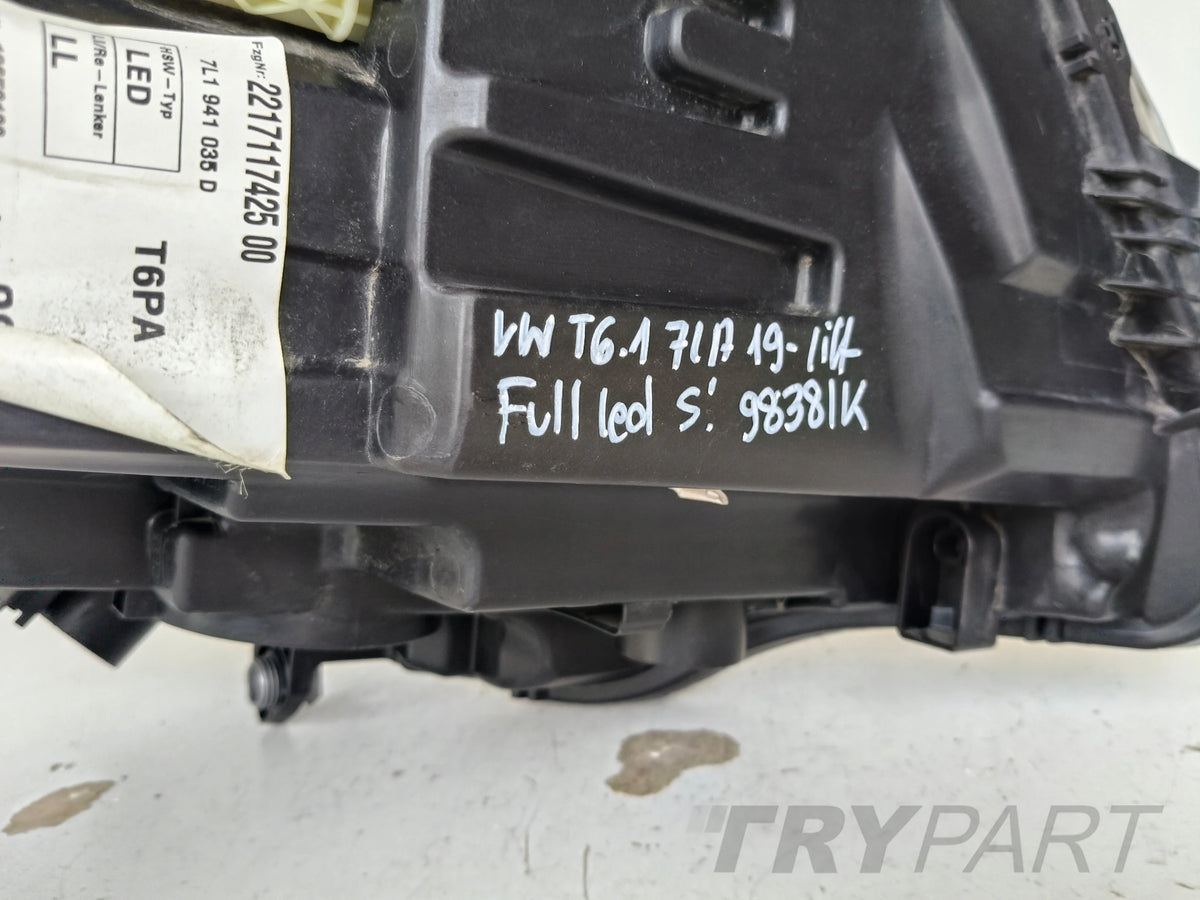 LEFT HEADLIGHT LAMP VW T6 T6.1 7L 7LA 19- LIFT FULL LED