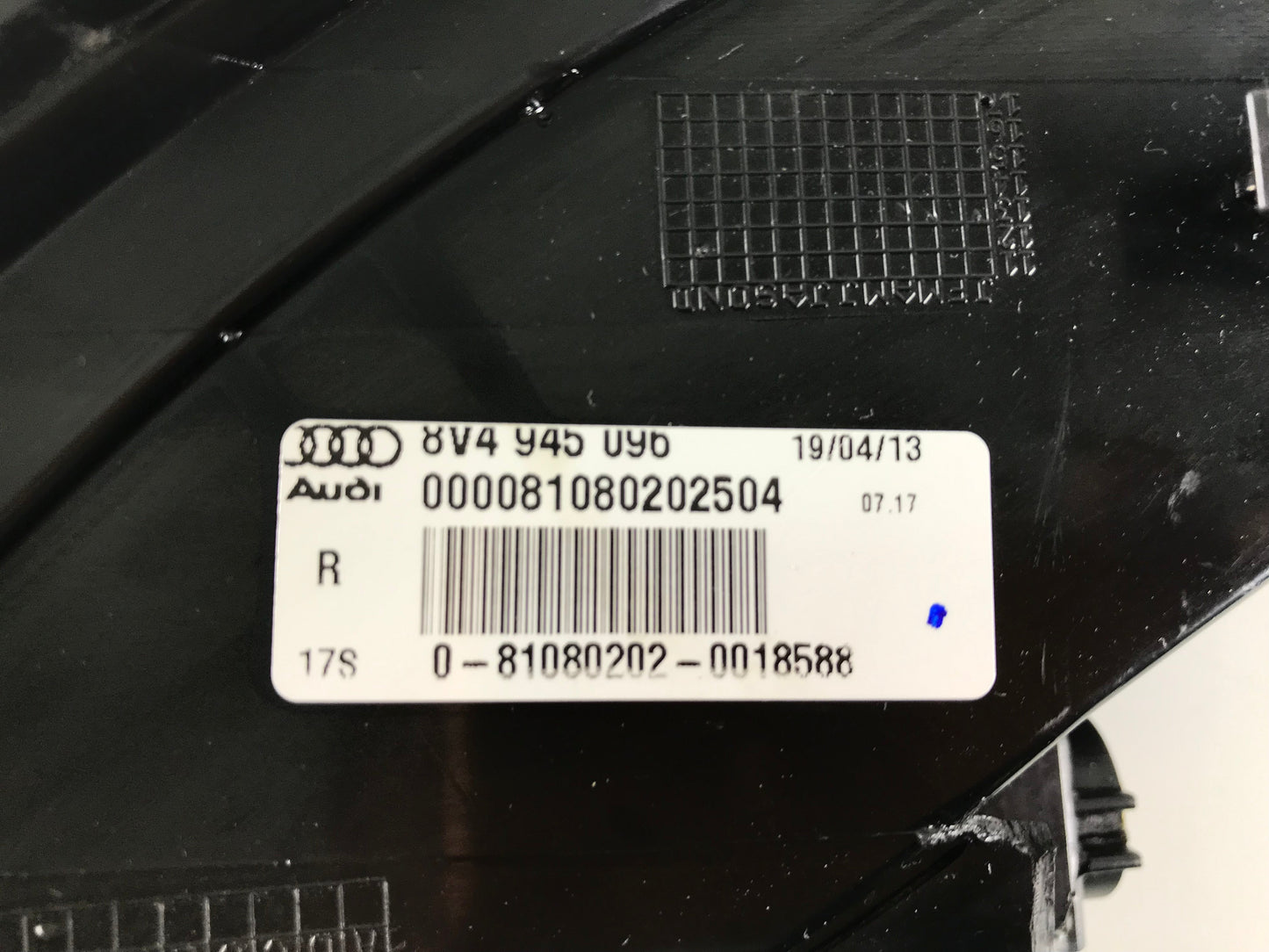 Audi A3 (8V) 2012-2016 Rear, Back lamp right side on quarter panel 8V4945096, 0018588, 81080202