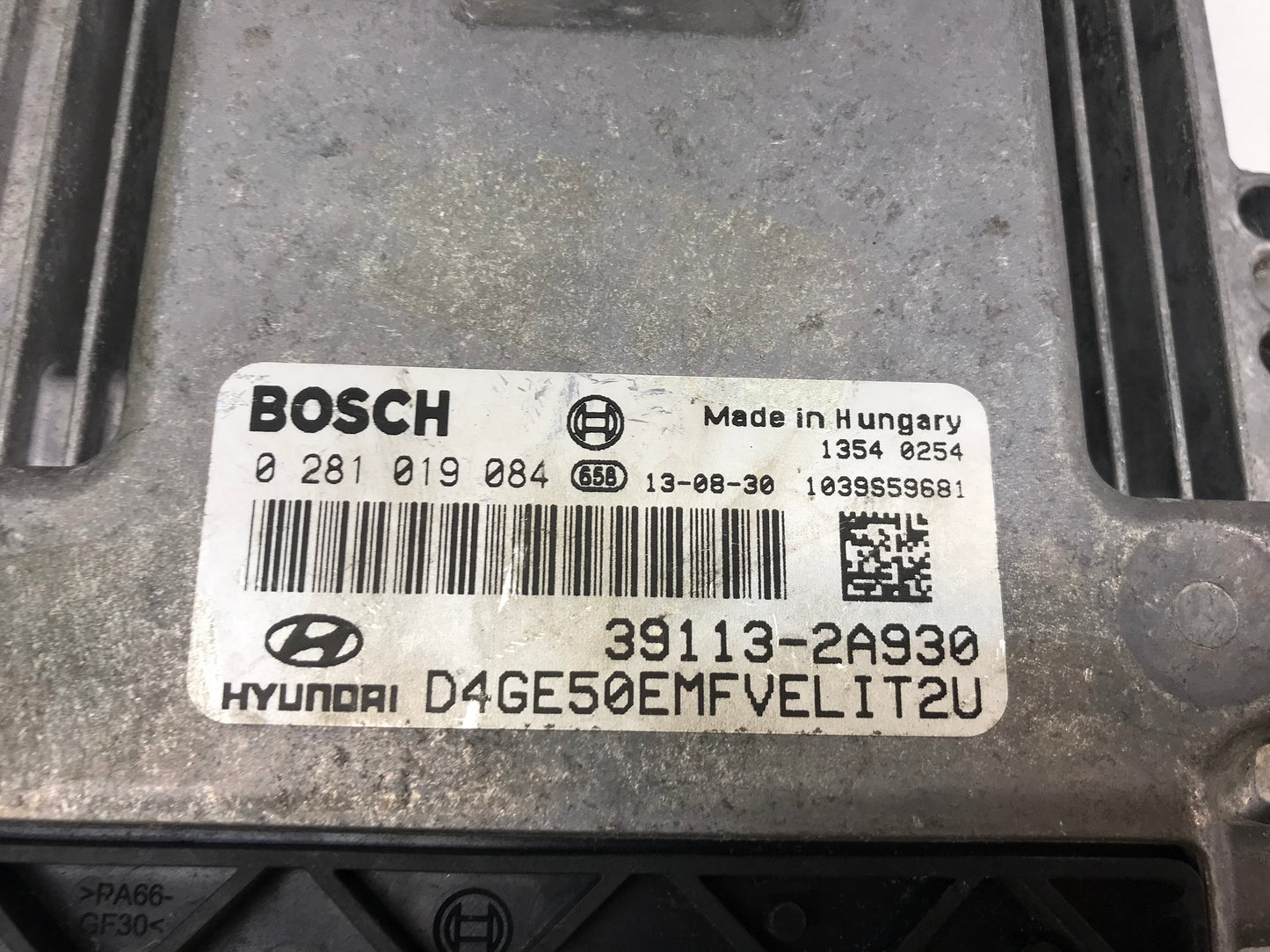 Hyundai I30 2012-2016 1.6 CRDI Diesel Engine ECU Control Module 391132A930,  1039S59681,  0281019084