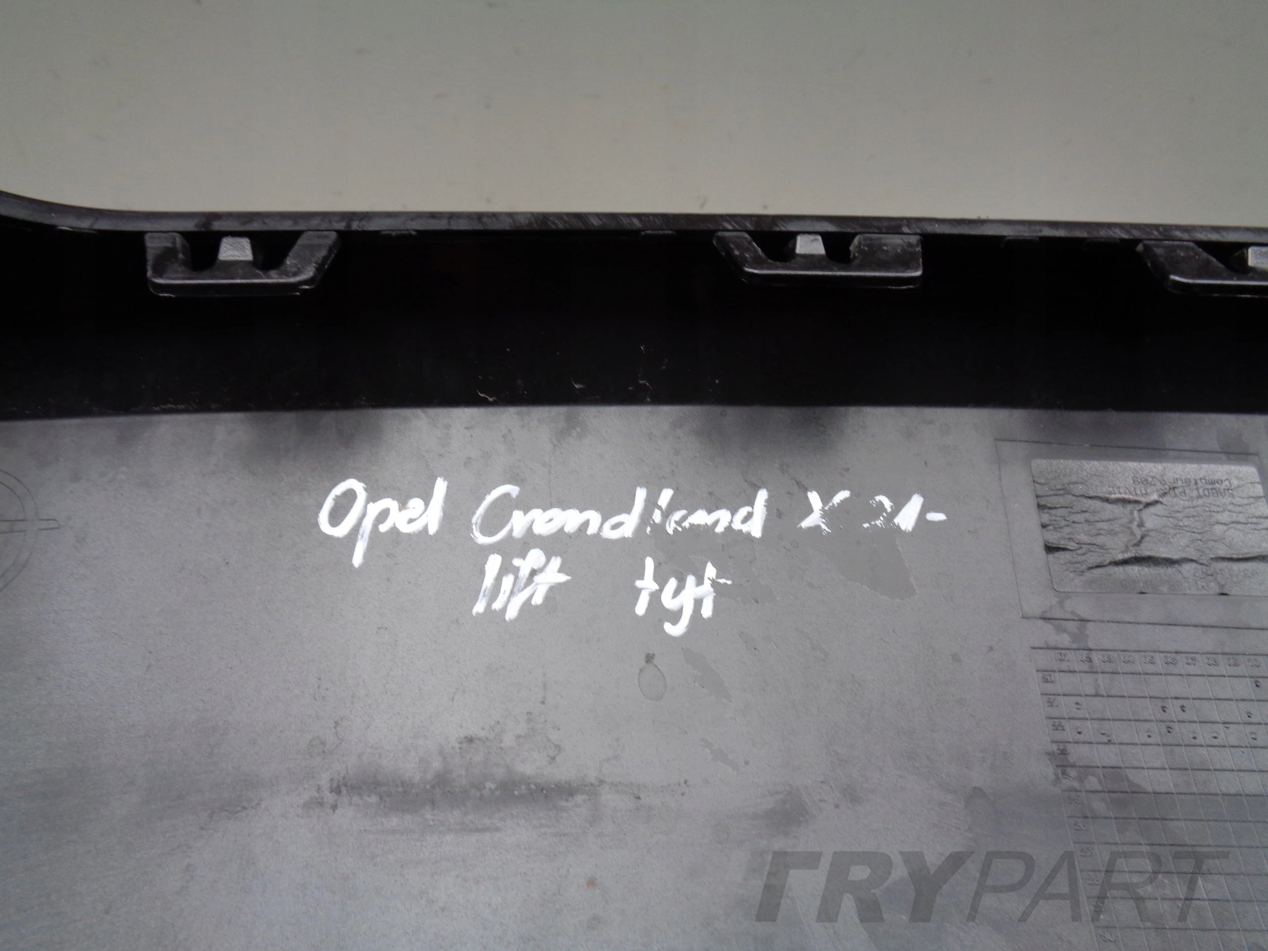 REAR BUMPER LIP TRIM SPOILER OPEL GRANDLAND X 21- FACELIFT