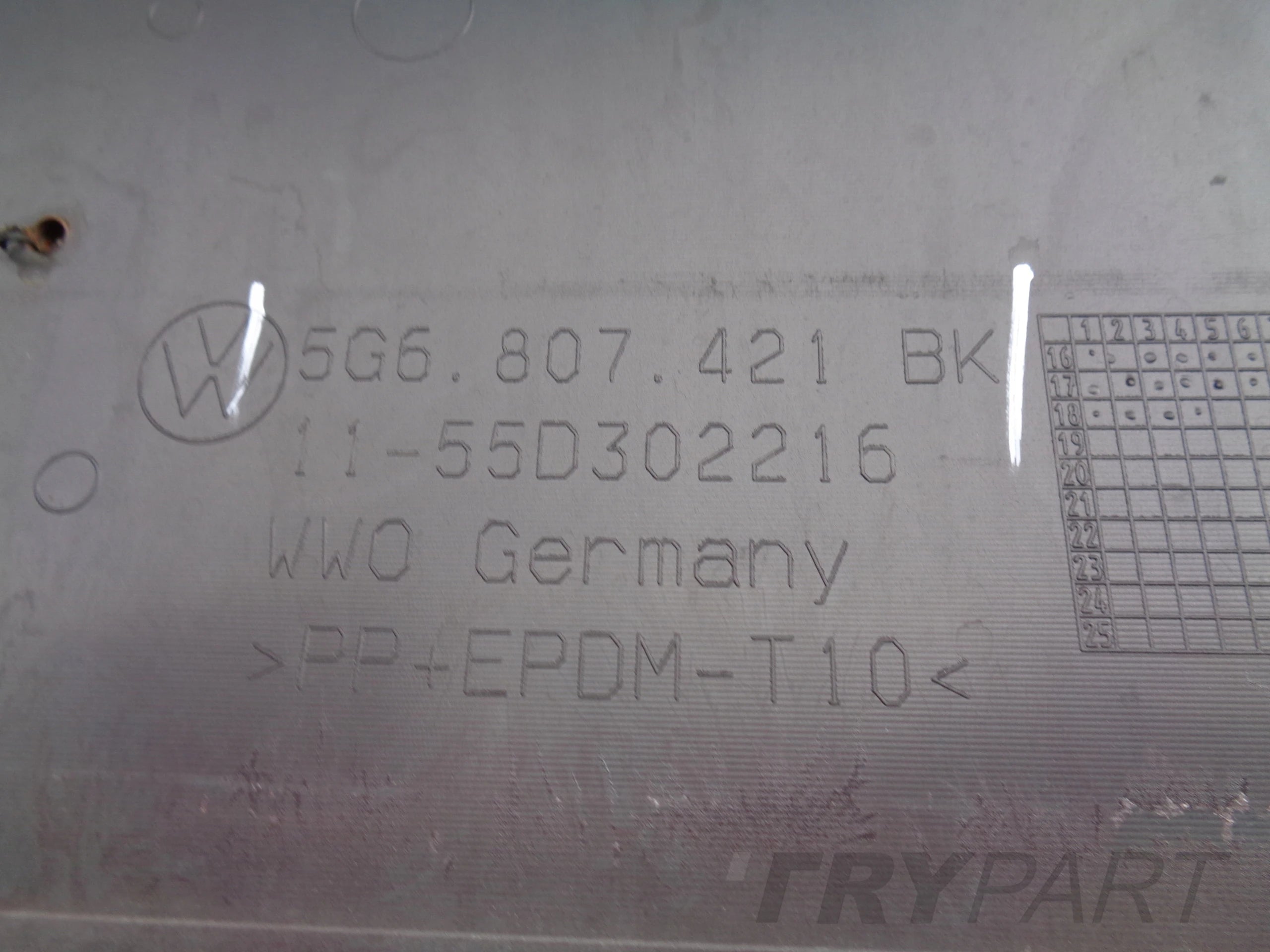 REAR BUMPER VW GOLF VII 7 5G 5G0 GTI 17- HB NO. 41177