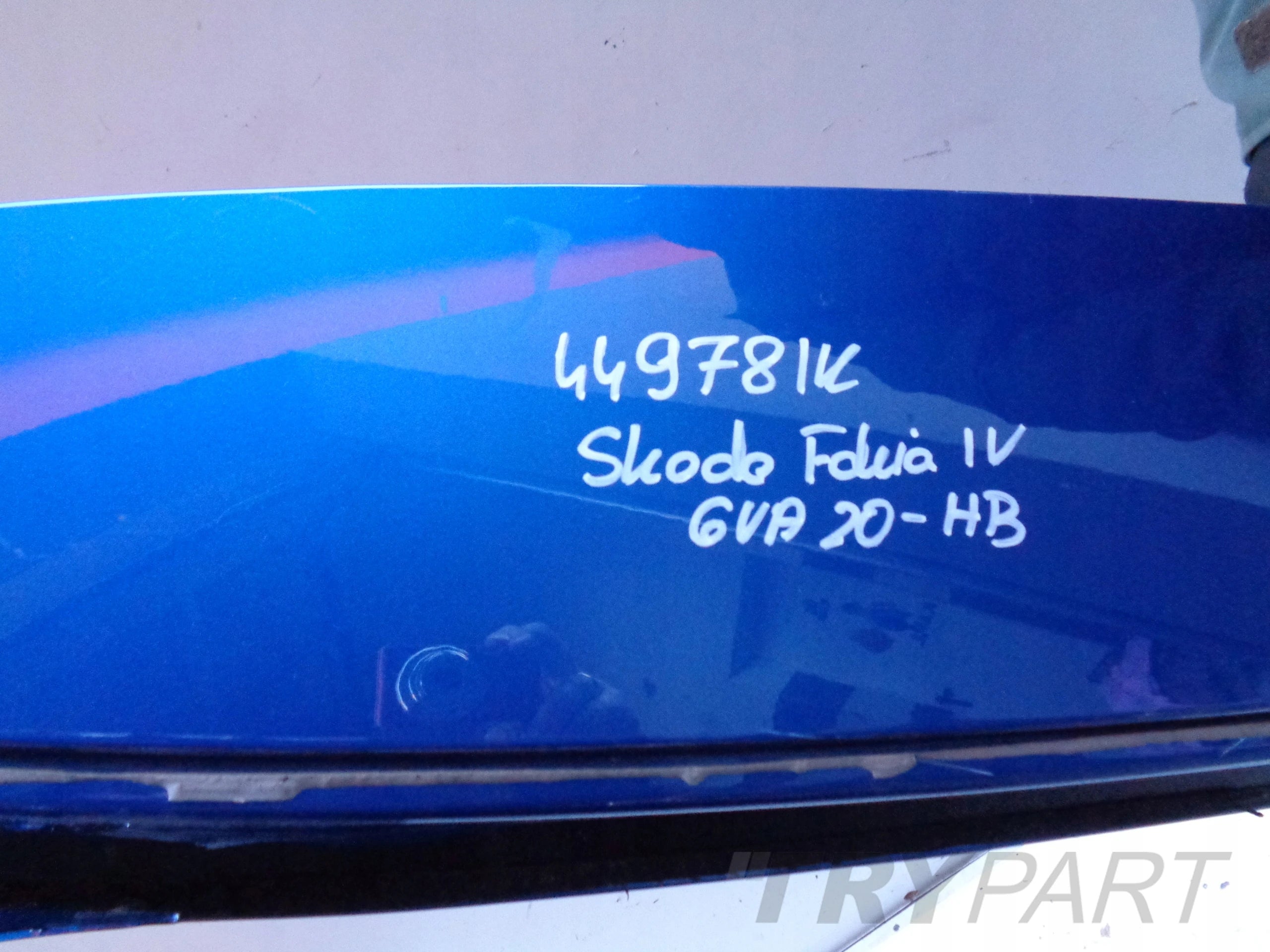 REAR TAILGATE SKODA FABIA IV 4 6VA 20- NO. 44978