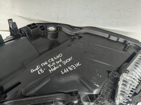 RIGHT HEADLIGHT AUDI A6 C8 4K 4K0 18- FULL LED MATRIX SHADOW BLACK