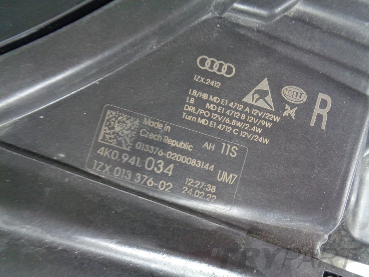 RIGHT HEADLIGHT AUDI A6 C8 4K 4K0 18- FULL LED