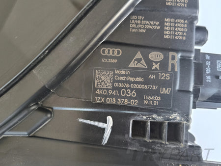 RIGHT HEADLIGHT LAMP AUDI A6 C8 4K 4K0 18- FULL LED MATRIX