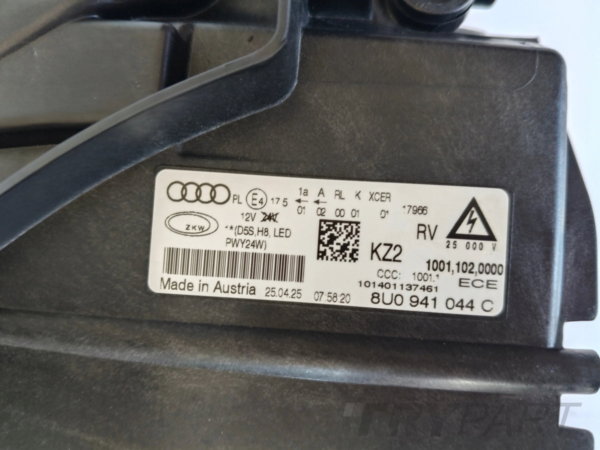 RIGHT HEADLIGHT LAMP AUDI Q3 8U 8U0 14- LIFT XENON LED