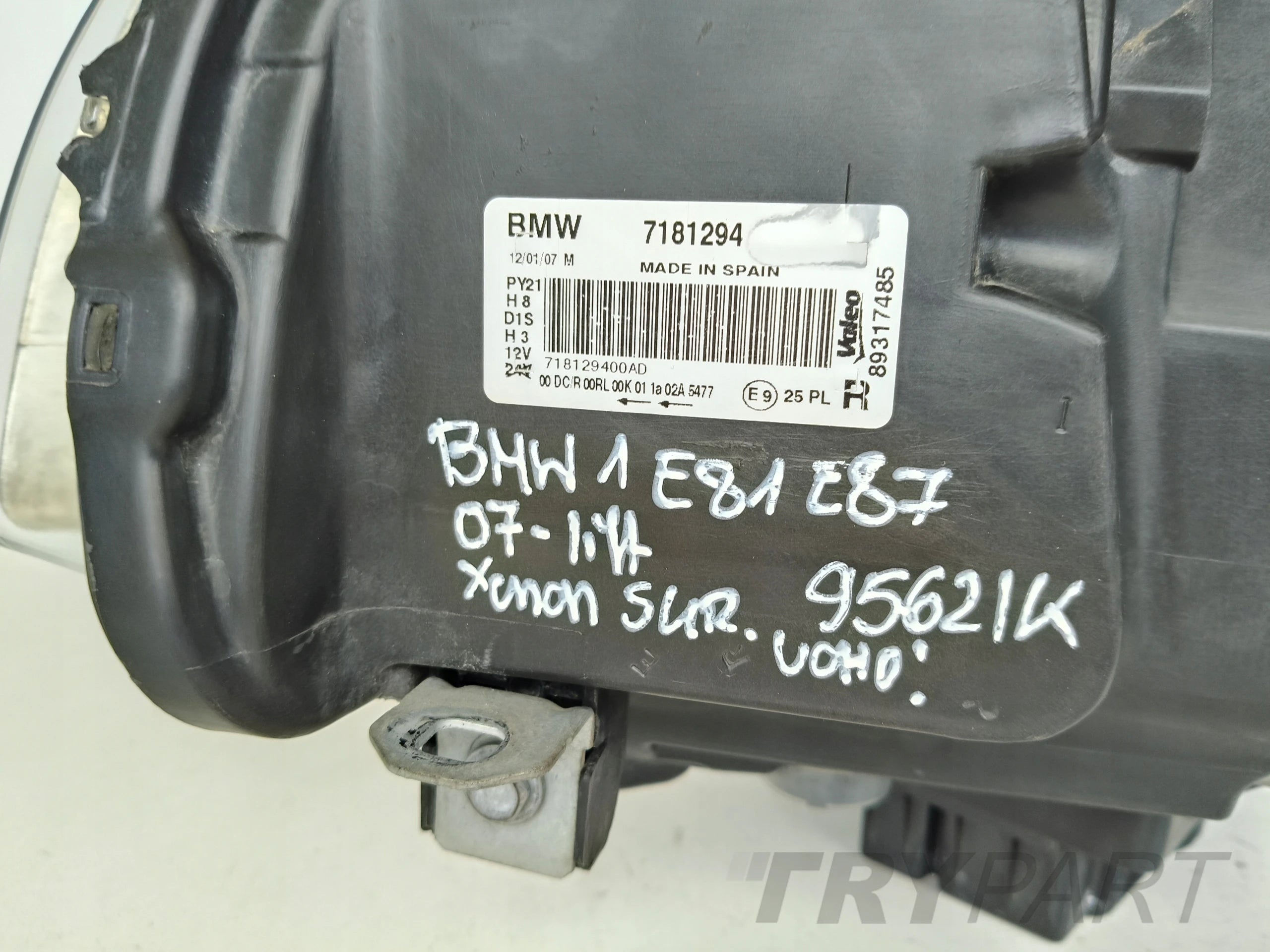RIGHT HEADLIGHT LAMP BMW 1 E81 E87 07-10 LIFT XENON ADAPTIVE