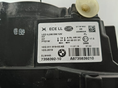 RIGHT HEADLIGHT LAMP BMW 1 F20 F21 14- LIFT LED